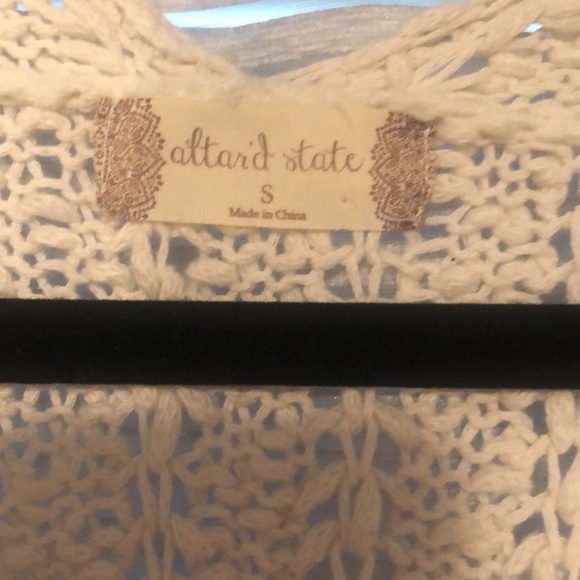 WHITE CROPPED SWEATER - Picture 2 of 2